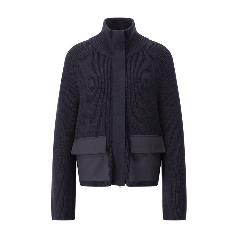 windsor. Strickjacke Strickjacke aus Schurwolle Dunkelblau