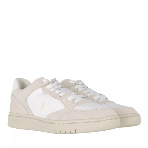 Polo Ralph Lauren Court Sneakers Athletic Shoe White/Stucco Low-Top Sneaker
