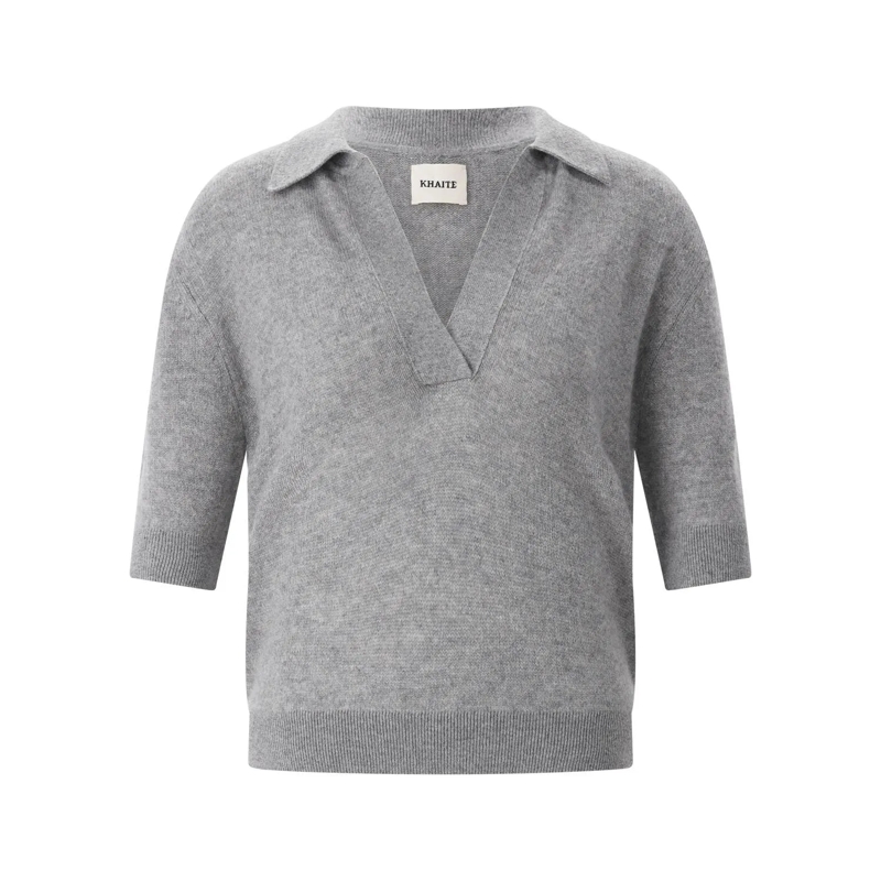 Khaite Pullover Pullover Shrunken aus Kaschmir Grau