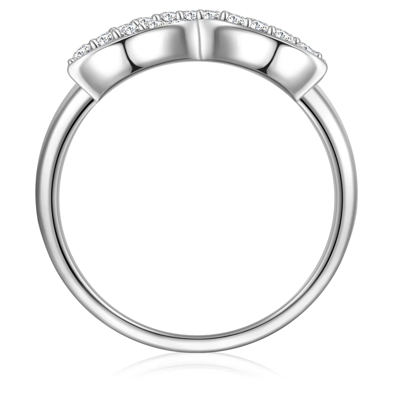 Trilani Ring Sterling Silber Ring Zirkonia Infinity silber(Image 3)