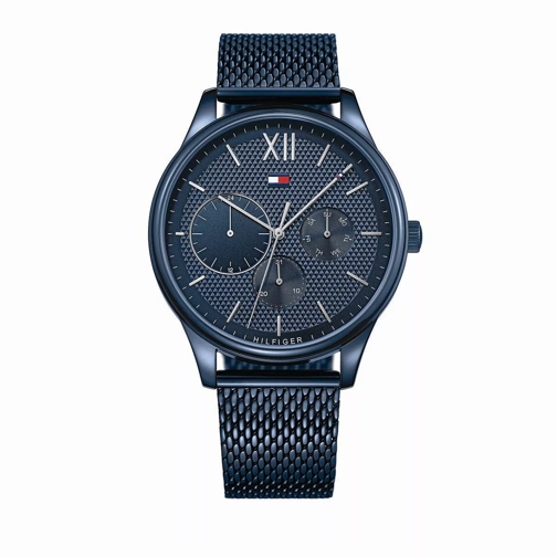 Tommy Hilfiger Men Multifunctional Watch 1791421 Blue Multifunctioneel Horloge