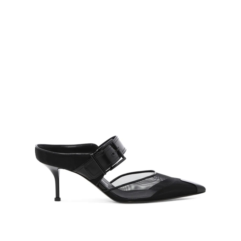Alexander McQueen Pumps "Punk" Heeled Shoes Black
