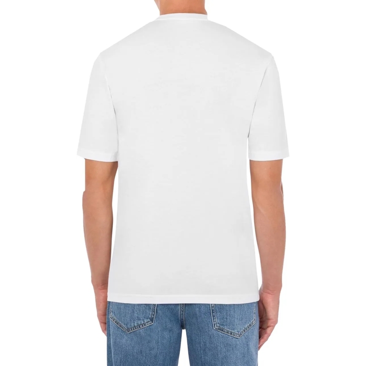 Moschino Upside Down Logo T-Shirt White | Legere Oberteile