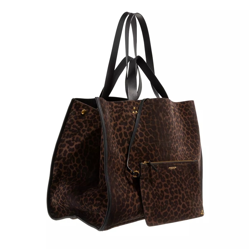 Jerome Dreyfuss Shopper Leon L Imprime Leopard Naturel(Image 4)