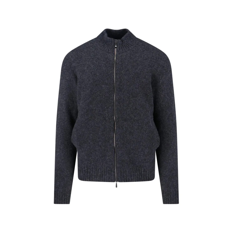 Drumohr Trui Lambswool Sweater – Grey Grey