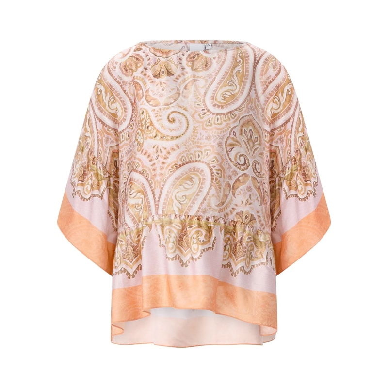 Emily can den Bergh Bluse Bluse mit Muster orange