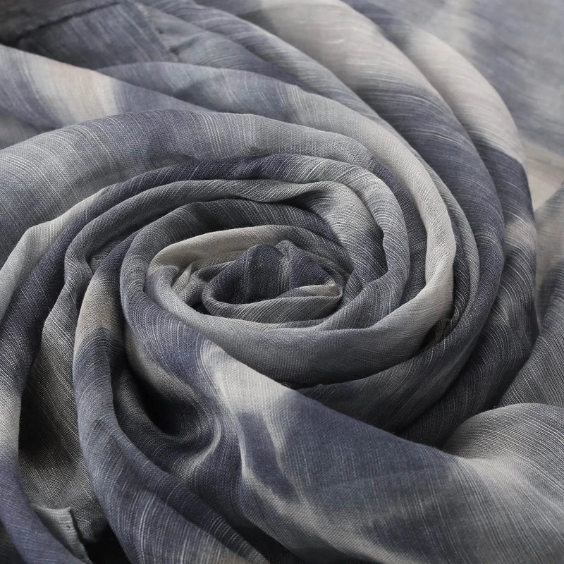 Altea Écharpe en laine Tuch aus Leinenmix blau(Image 3)