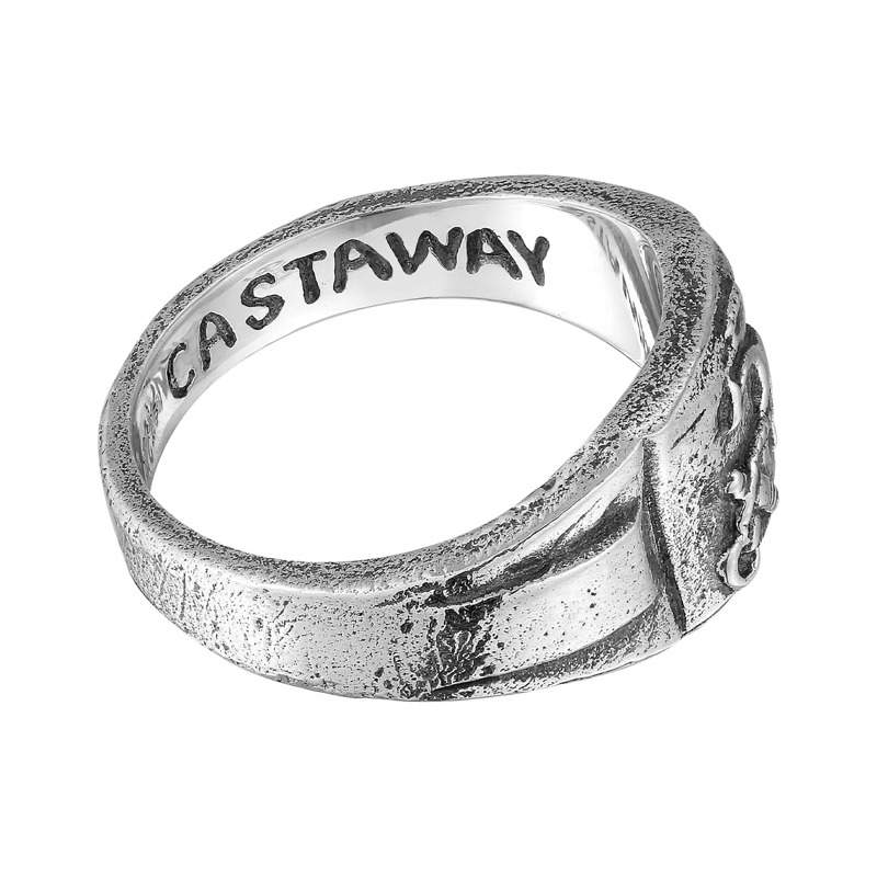 Haze & Glory Siegelring Ring Castaway Anker Maritim 925 Silber schwarz(Image 5)
