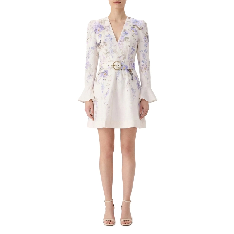 Zimmermann Minikleid Minikleid Luna mit floralem Muster mehrfarbig(Image 2)