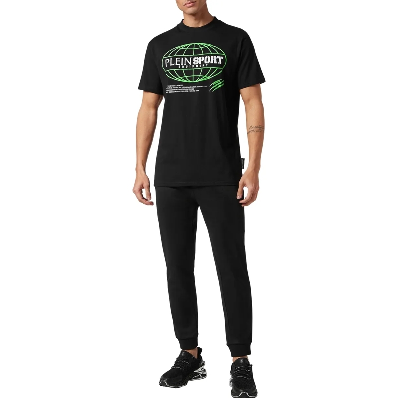 Plein Sport T-Shirt T-Shirt Rundhalsausschnitt Ss Global Express Editi schwarz(Image 3)