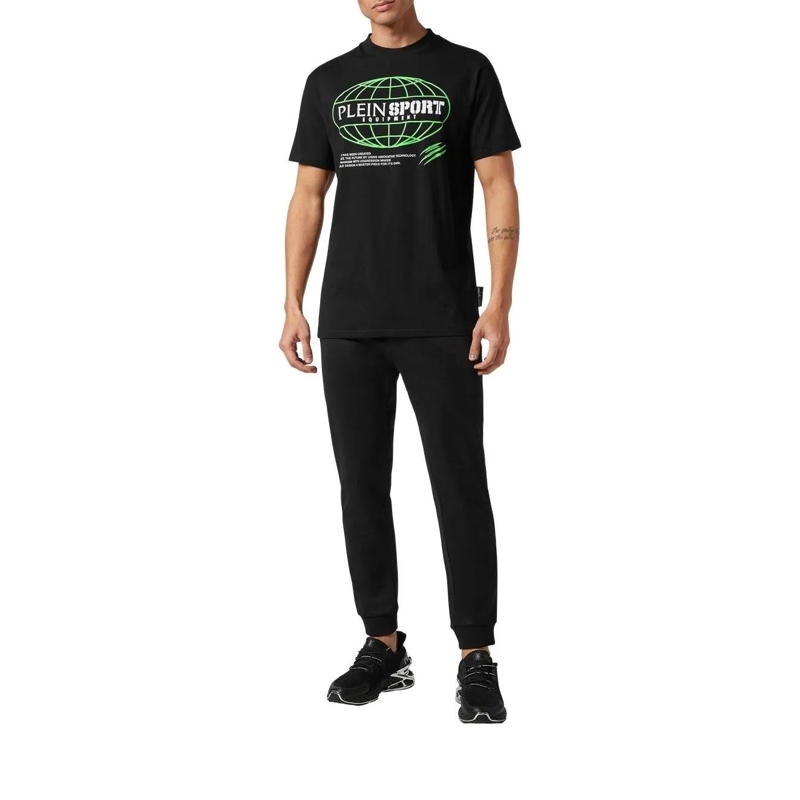 Plein Sport T-Shirt T-Shirt Rundhalsausschnitt Ss Global Express Editi schwarz(Image 4)