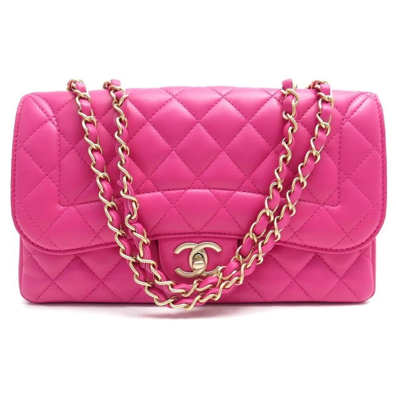 Chanel Schultertasche NEUE CHANEL KLASSISCHE 11.12 TIMELESS MATELASSÃ‰ S pink