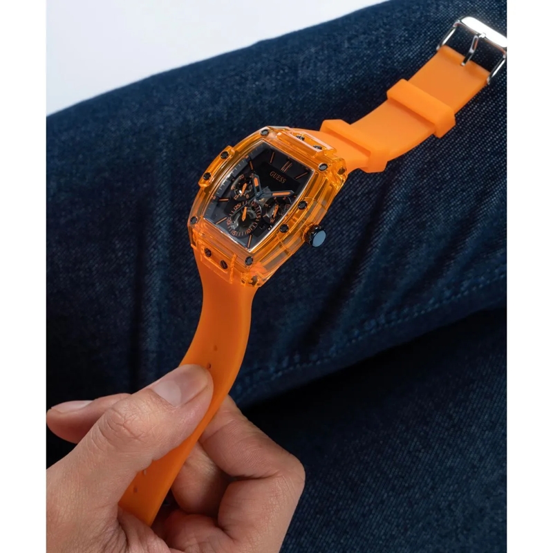 Guess Quarzuhr Quarz-Analoguhr Phoenix orange(Image 6)