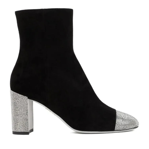 René Caovilla Black Suede Boot Black Laars