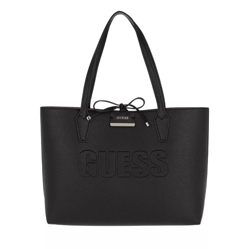 Guess Bobbi Inside Out Tote Black/Rosewood Tote