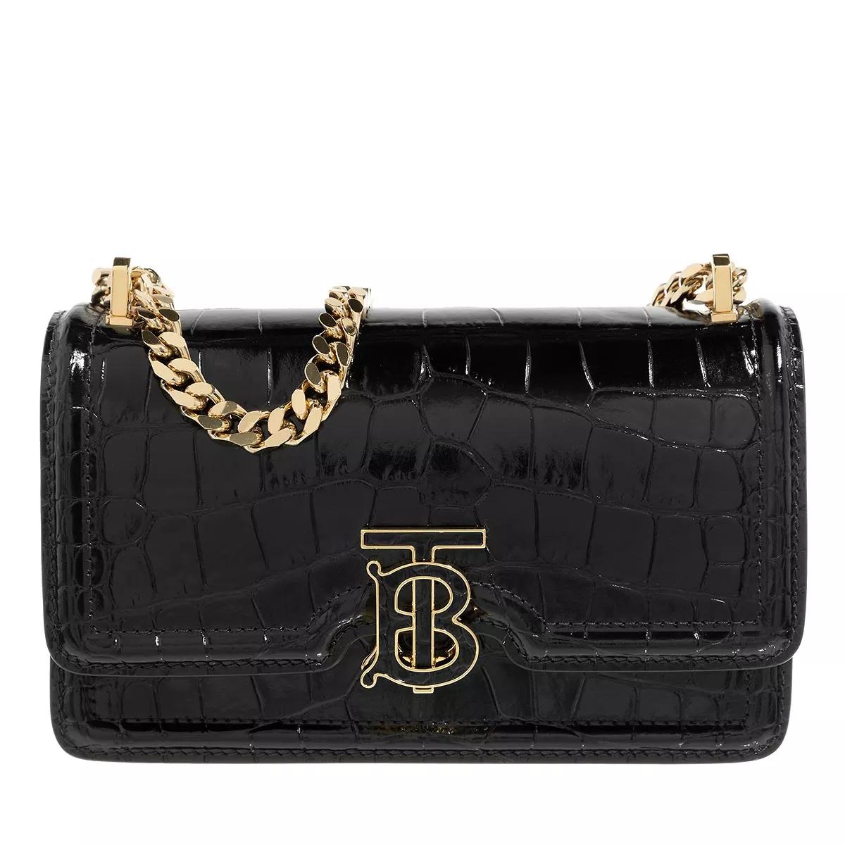 Burberry black store leather bag