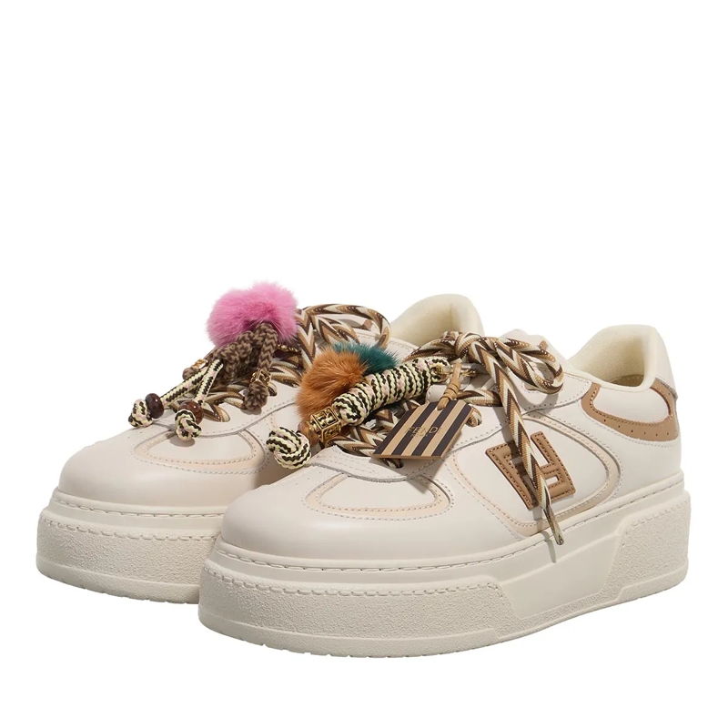 Fendi Plateau-Sneaker Match Platform Sneakers White(Image 2)
