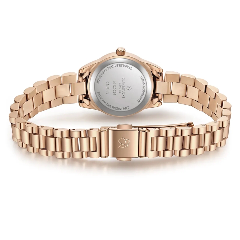 Glanzstücke München Automatikuhr Damen Armbanduhr Edelstahl rosegold(Image 5)