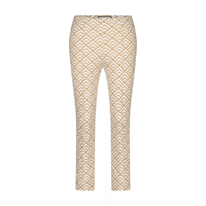 Seductive  Hose Capri mit geometrischem Design 47702405382490 Beige