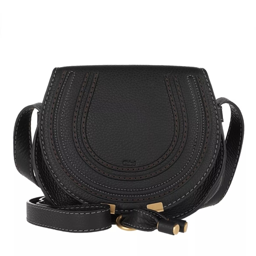 Chloé Marcie Crossbody Bag Small Black Saddle Bag