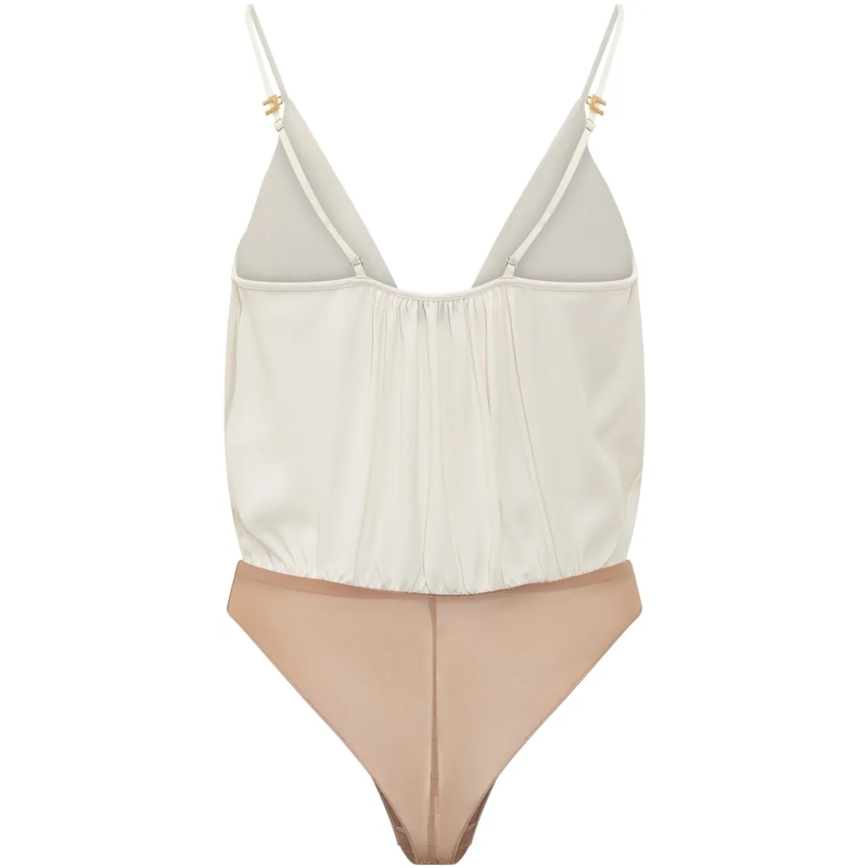 Elisabetta Franchi Body Body Drappeggiato weiß(Image 2)