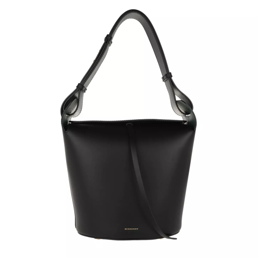 Burberry Bucket Bag Medium Leather Black Bucket Bag