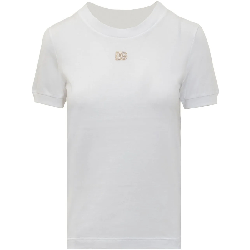 Dolce&Gabbana T-shirt T-Shirt Monogram weiß