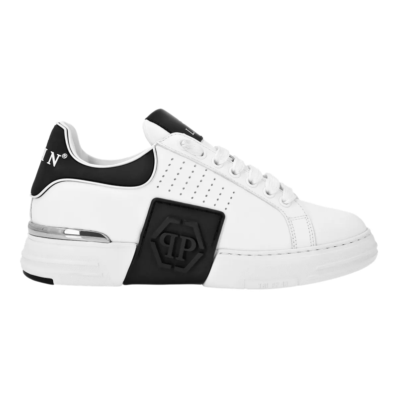 Philipp Plein Low-Top-Sneaker Lo-Top Turnschuhe Hexagon weiss
