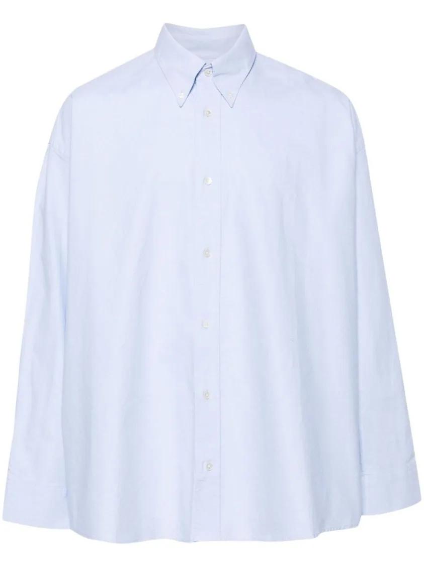 Studio Nicholson - Oxford Blue Cotton Shirt - Größe L - blau