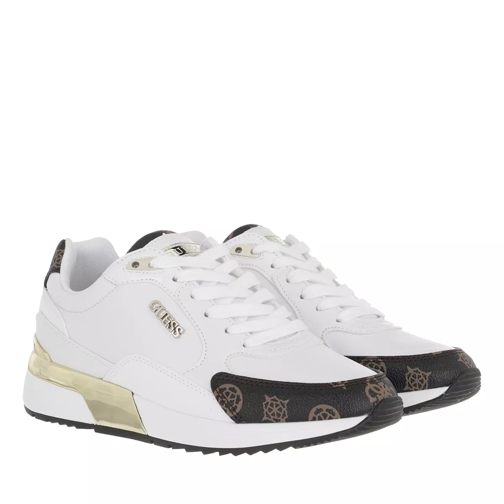 Guess Moxea Carry Over White Brown Low-Top Sneaker