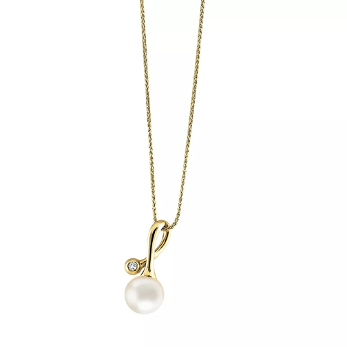 BELORO Pendant/Chain 585 1 Diamond Approx. 0,02 ct. H-Si  Yellow Gold Medium Necklace