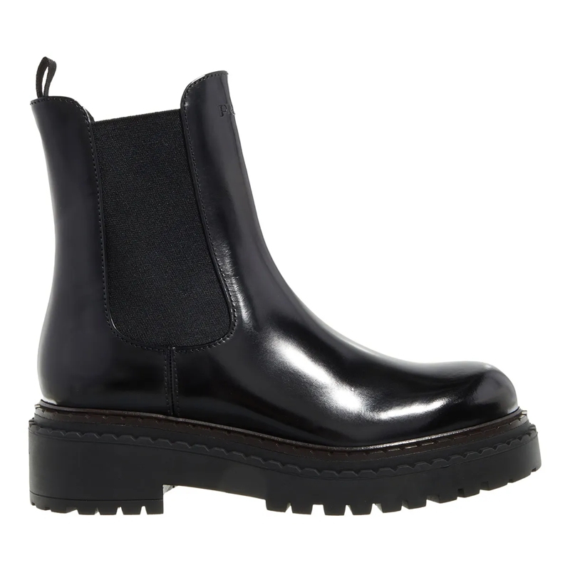 Prada Stiefeletten Logo Ankle Boots Nero