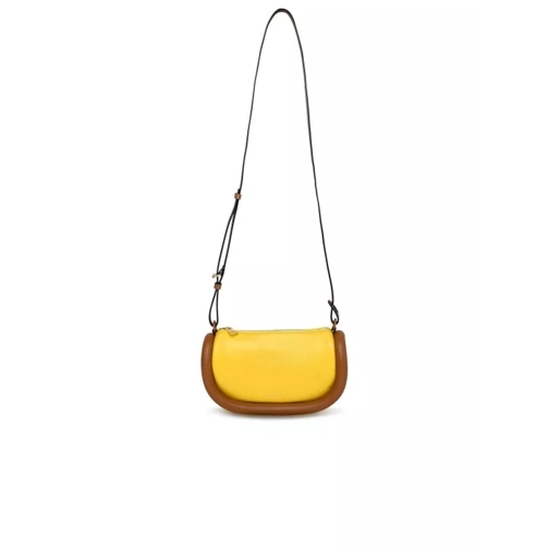 J.W.Anderson Two-Tone Leather Bag Yellow Axelremsväska