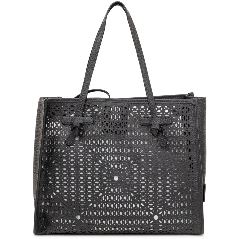 Gianni Chiarini Shopper Borsa Marcella Traforata con Doppi Manici schwarz(Image 3)
