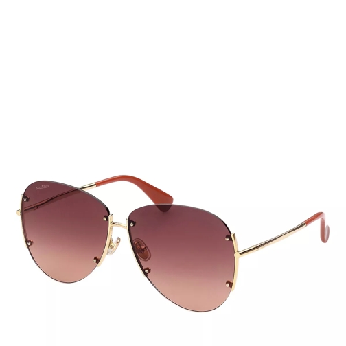 Max Mara MM0001 Shiny Deep Gold/Gradient Brown Sunglasses