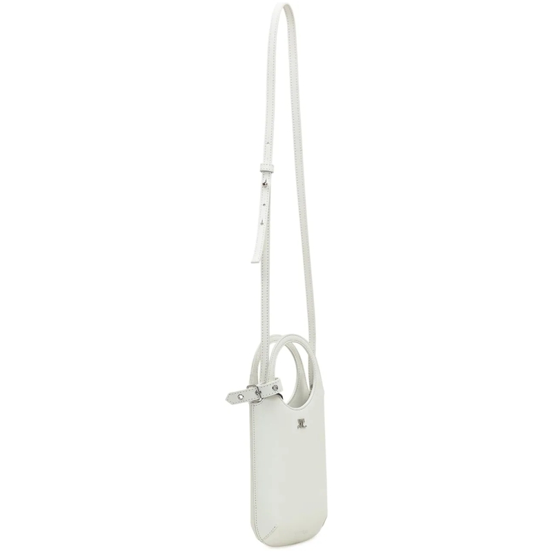Courrèges Handytasche Borsa Compatta in Pelle weiß(Image 2)