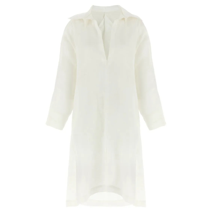 スカート ISSEY MIYAKE 'Hempen' dress White White Hempen Midi Dress by ISSEY MIYAKE on Sale