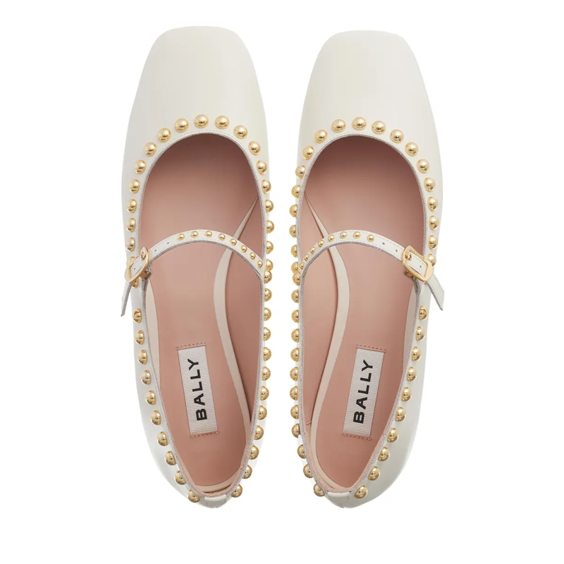 Bally Balletschoenen Belkys-Round Stu Bone(Image 6)