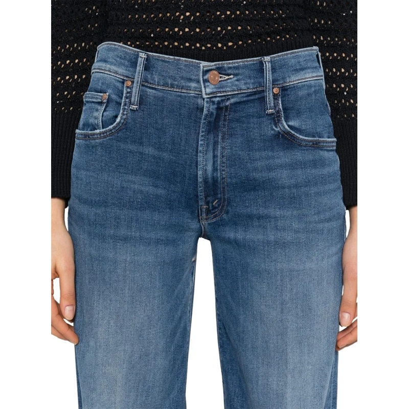 Mother Jeans mit geradem Bein Jeans Blue blau