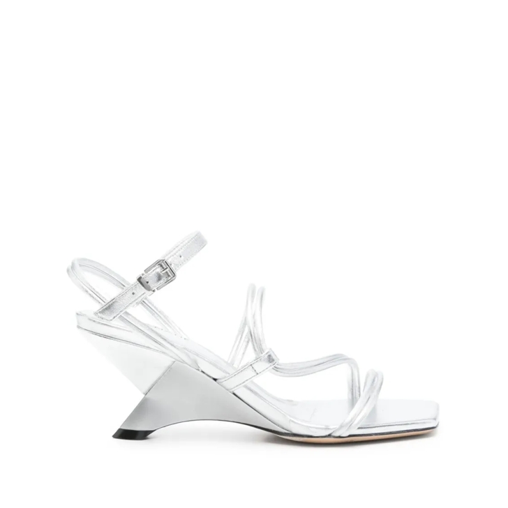 サンダル・ミュール Vic Matie Mid Sculpted Heel Sandals Vic Matié Mid Sculpted Heel Sandals White | Sandalen