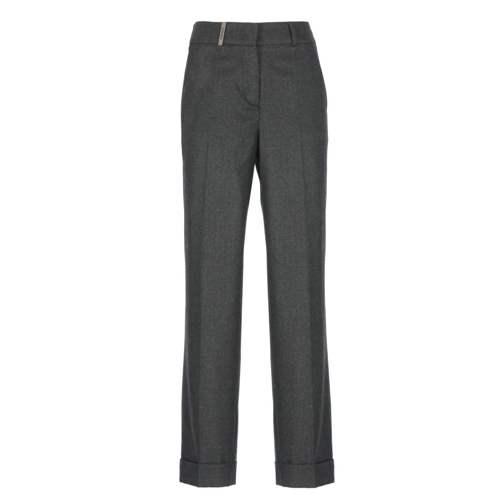 Peserico  Wool Trousers Grey