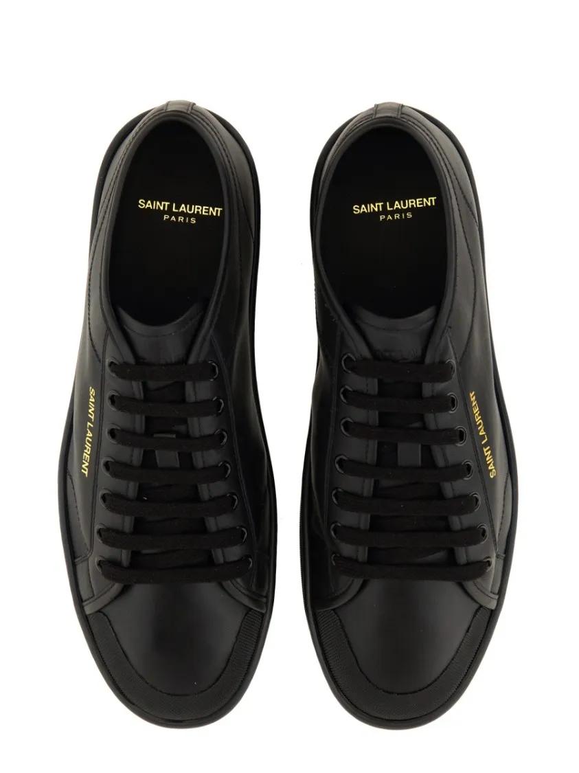 Thumbnail - Saint Laurent Low-Top Sneaker - Smooth Leather "Gym" Sneaker - Gr. 41 (EU) - in Schwarz - für Damen