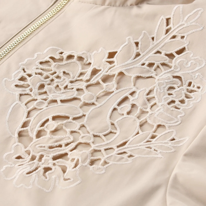 Riani Übergangsjacke Leichte Jacke mit Stickereien beige(Image 3)