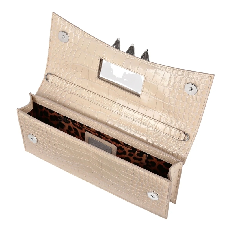 Philipp Plein Crossbody Bag Henkel Tasche Gothic Plein Crocco Geprägt beige(Image 3)