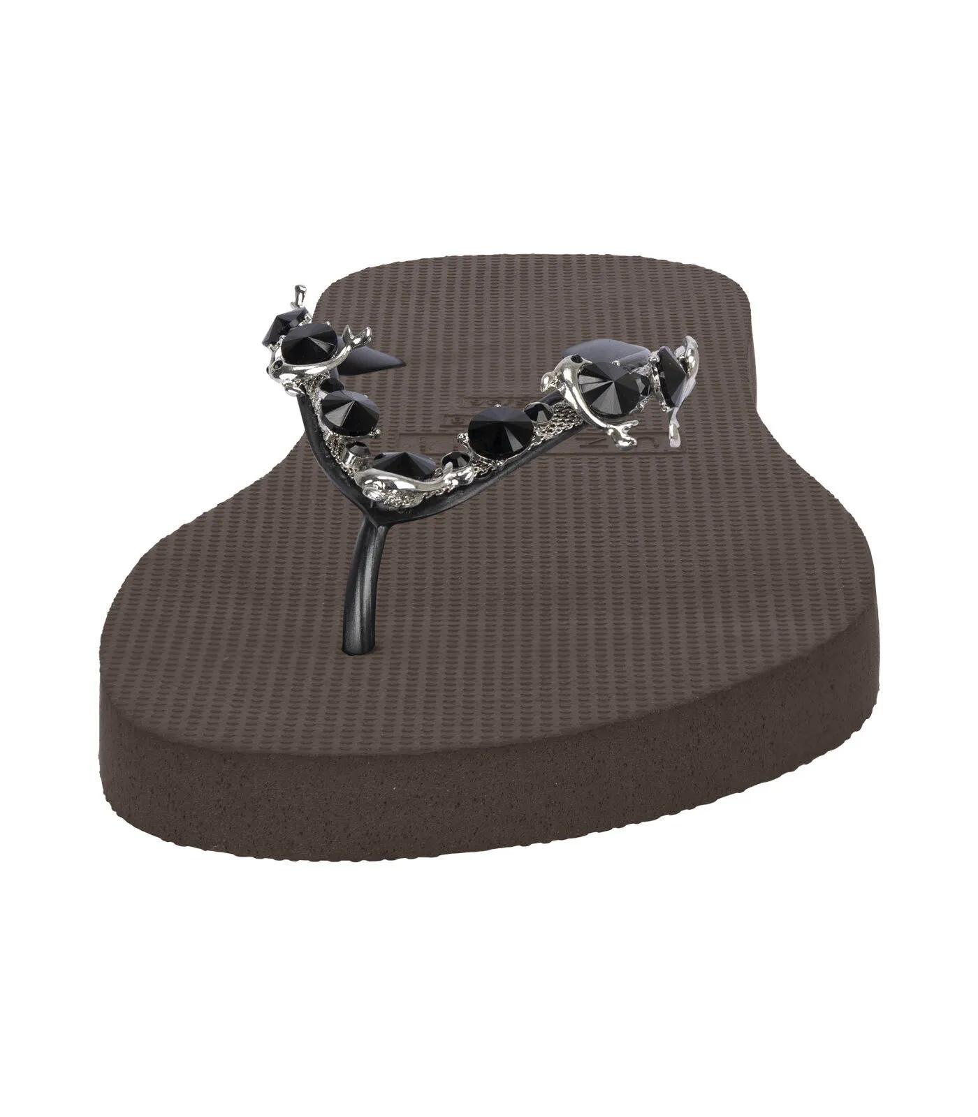 Thumbnail - UZURII Slipper & Pantoletten - platte hausschuhe Black Dolphin - Gr. 37,5 (EU) - in Braun - für Damen