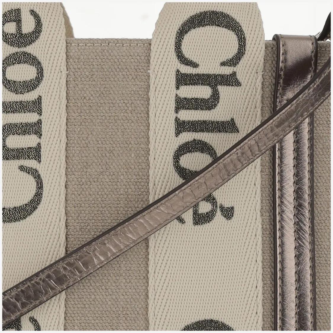 Chloé Shoppers & Totes Woody Small Tote Bag in groen