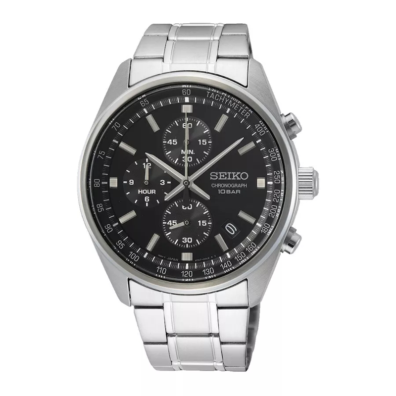 Seiko Chronograaf Seiko Chronograph Herren Uhr Silber SSB379P1 Silber farbend