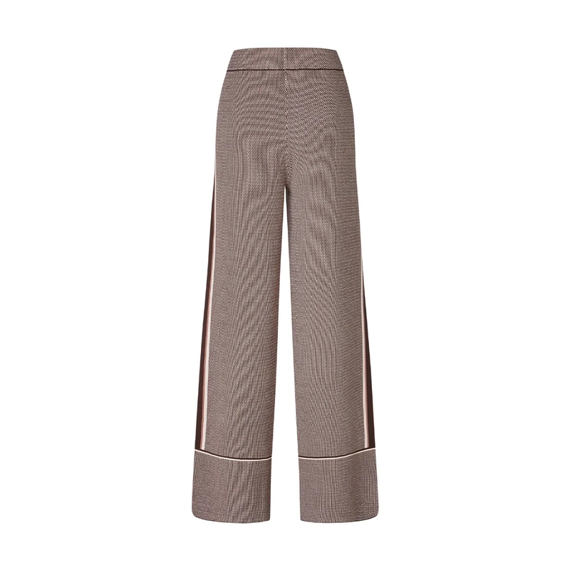 Marc Aurel Stoffhose Strickhose- elastischer Gummibund- eingestrickt braun(Image 5)