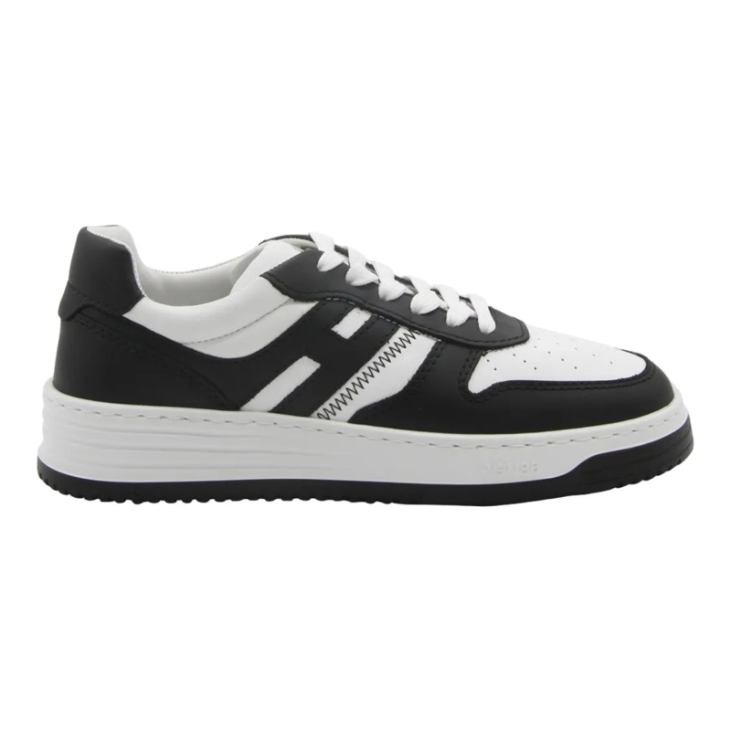 Hogan Lage-top sneaker Classic Low-Top Sneakers With Black Accents White