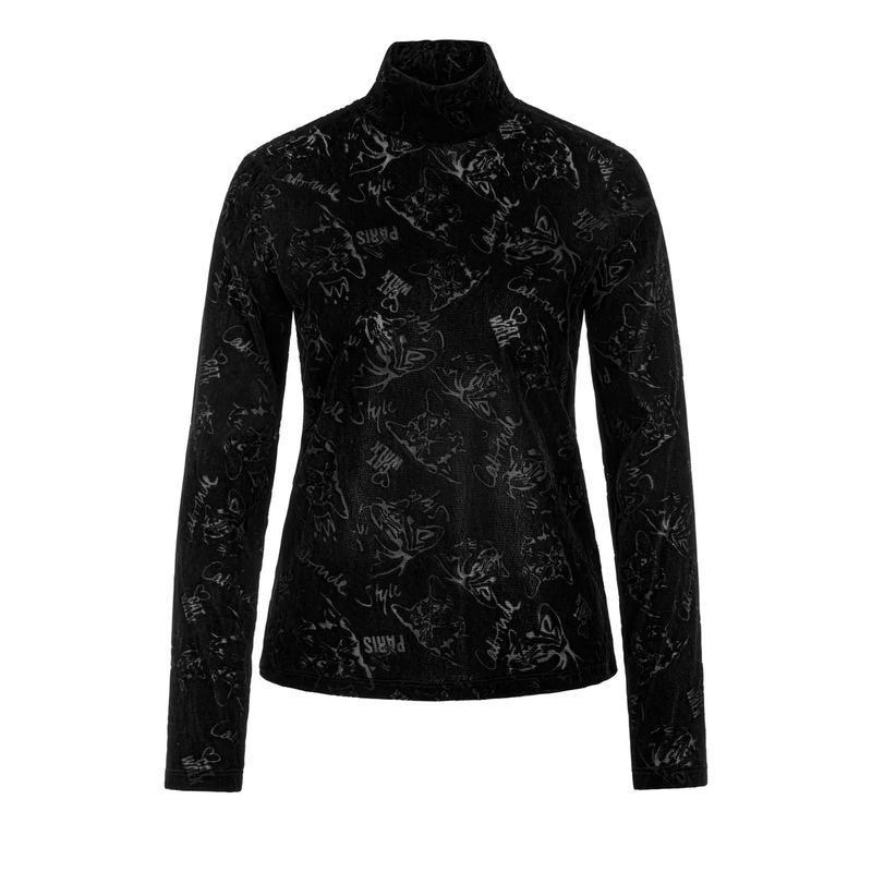 Marc Cain Longsleeve T-Shirt black new